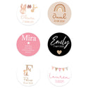Stickers 18 stuks (5cm) - Geboorte meisjes