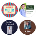 Stickers 6 stuks (6,4 x 5,7cm) - Communie jongens
