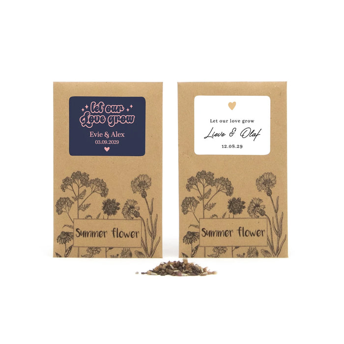 Summer flower zakje - Trouwen Summer flower zakje - Trouwen