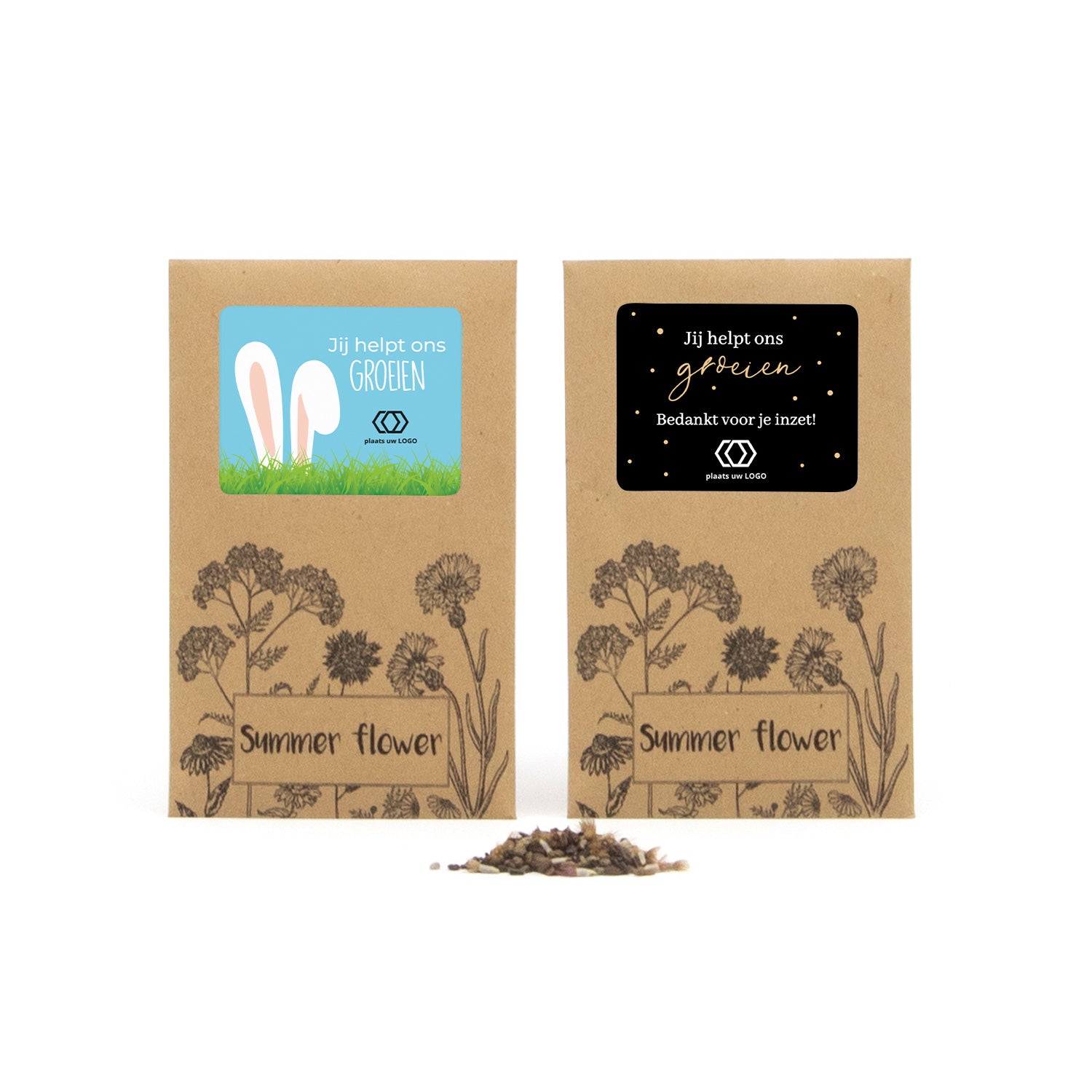 Summer flower zakje - Pasen - Bedankjes.nl