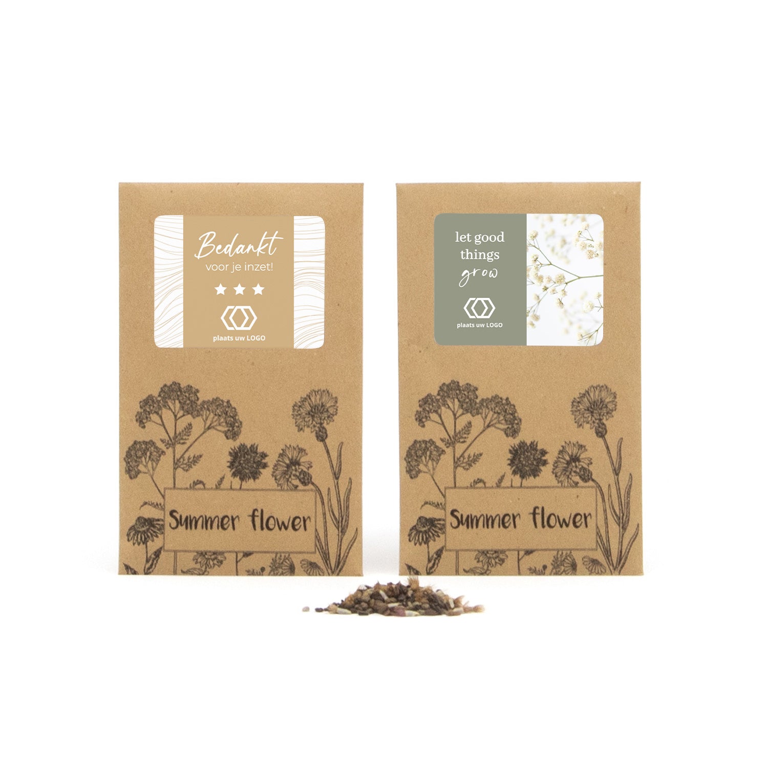 Summer flower zakje - Zakelijk - Bedankjes.nl
