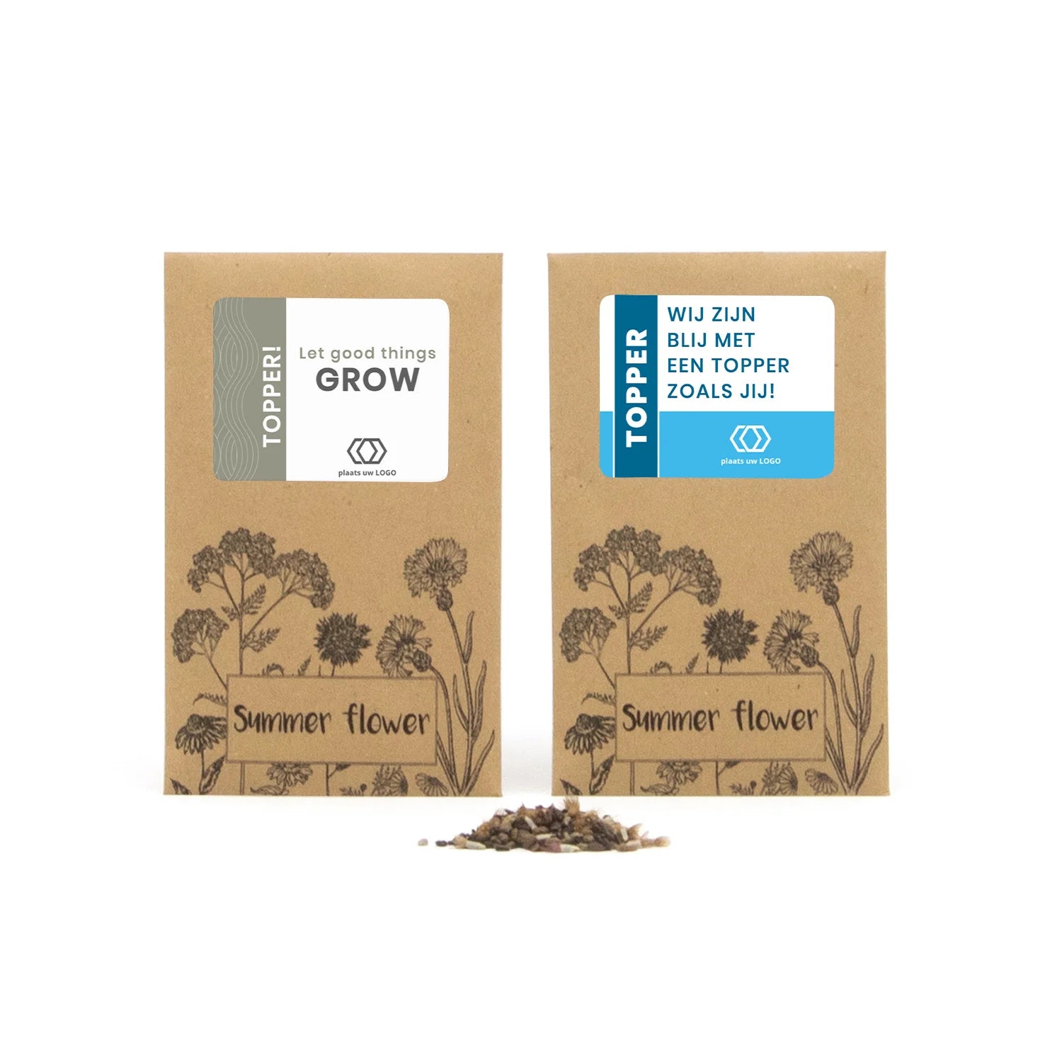 Summer flower zakje - Zakelijk - Bedankjes.nl