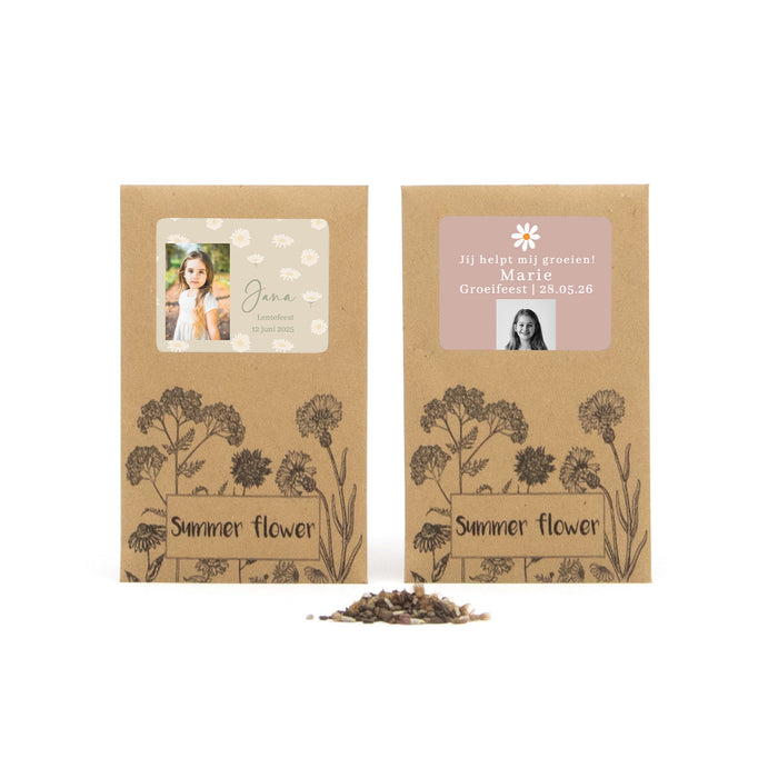 Summer flower zakje - Communie meisjes Summer flower zakje - Communie meisjes