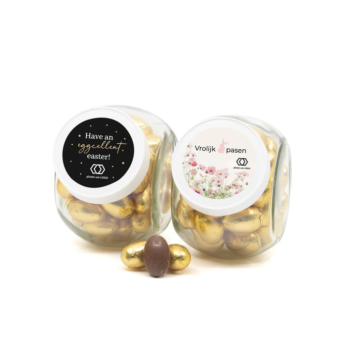 Glazen snoeppot 0,4L met paaseitjes - Pasen Glazen snoeppot 0,4L met paaseitjes - Pasen