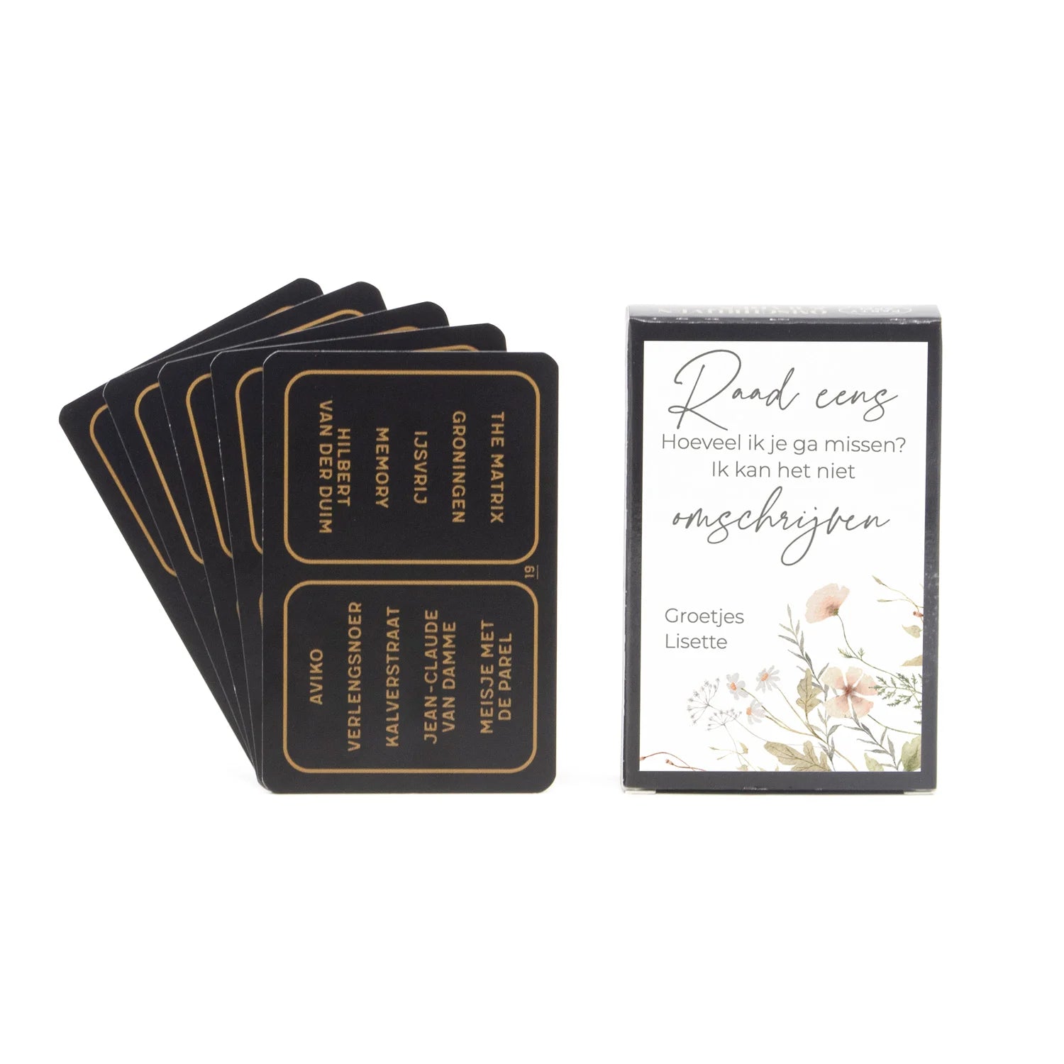 Kaartspel omschrijven & raden - Afscheid Collega - Bedankjes.nl