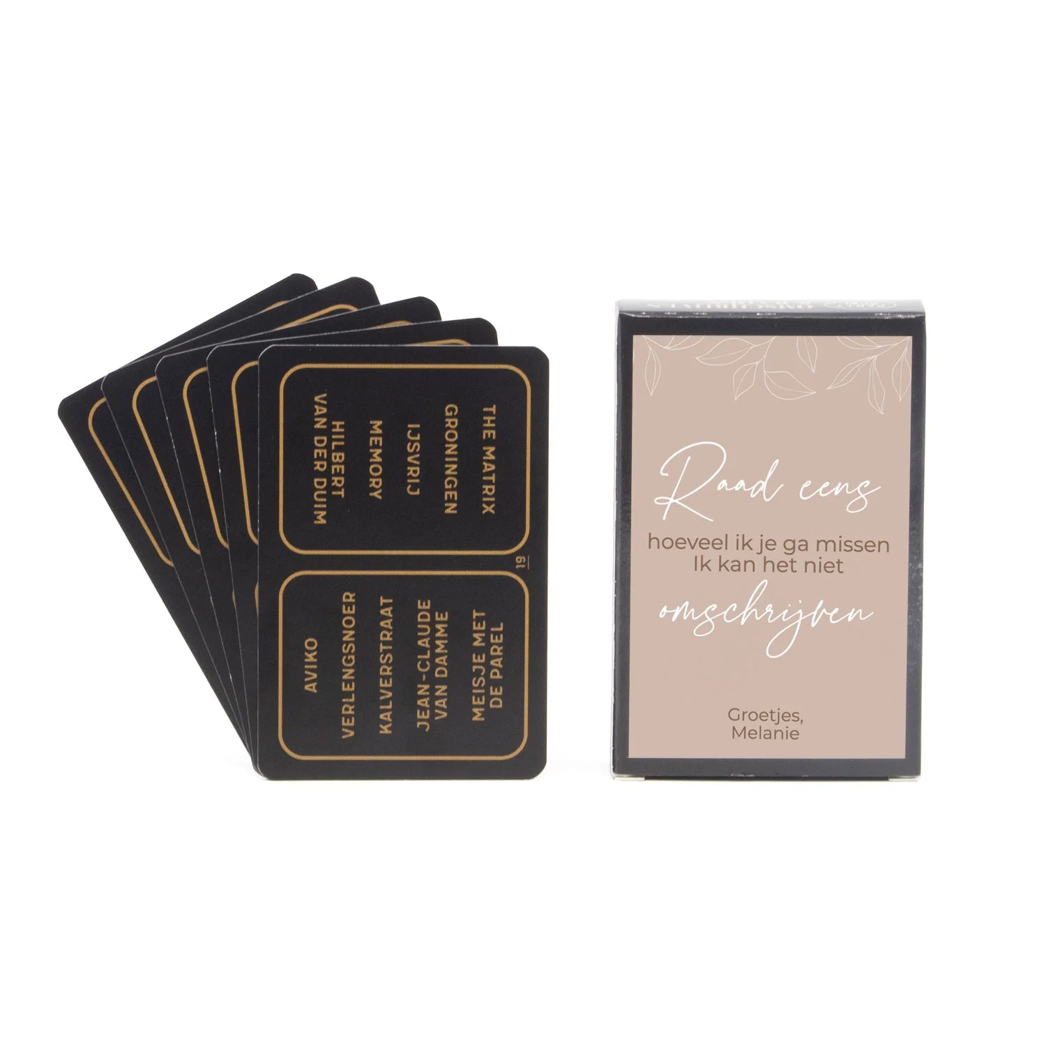 Kaartspel omschrijven & raden - Afscheid Collega - Bedankjes.nl