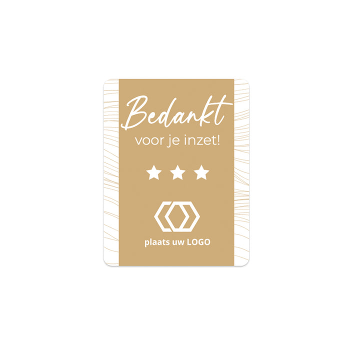 Persoonlijke stickers 30 stuks (3,5 x 4,5 cm) - Zakelijk Persoonlijke stickers 30 stuks (3,5 x 4,5 cm) - Zakelijk