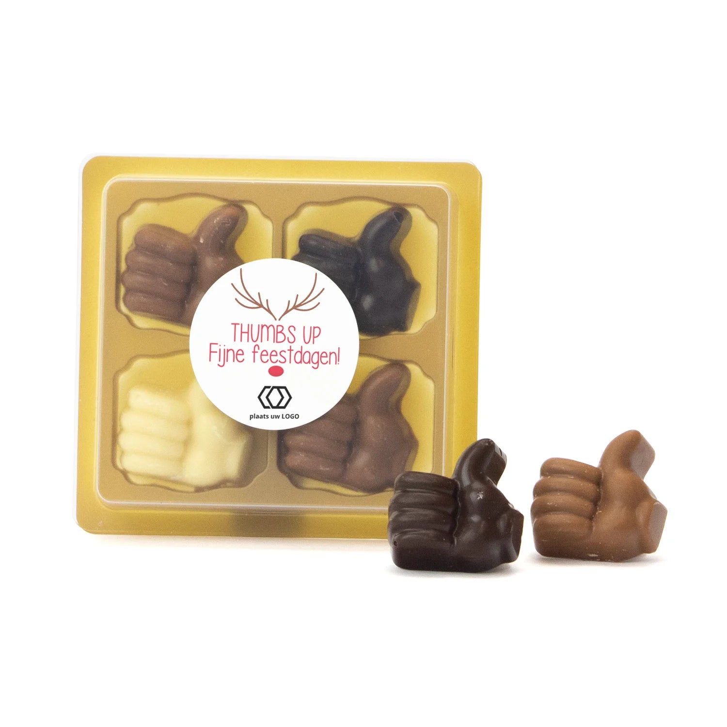 Thumbs UP 4 voor je inzet - Kerst - Bedankjes.nl