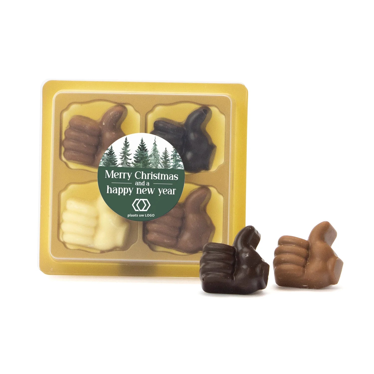 Thumbs UP 4 voor je inzet - Kerst - Bedankjes.nl