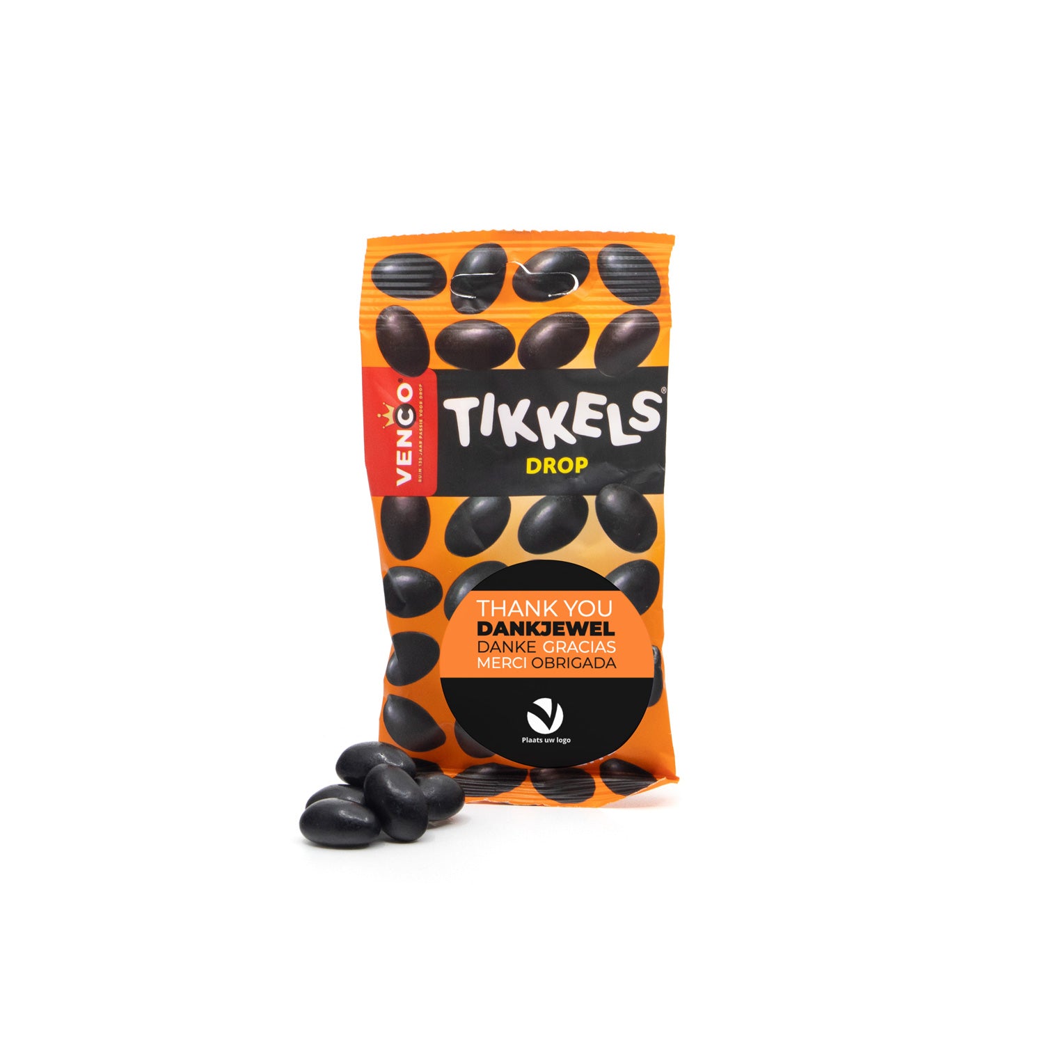 Tikkels voor bikkels met eigen etiket - Zakelijk - Bedankjes.nl