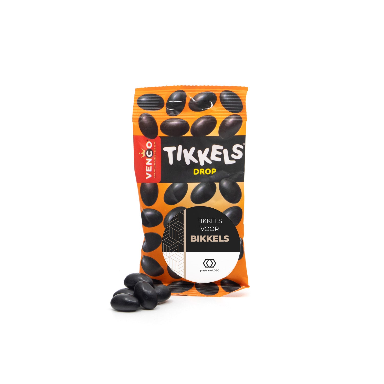 Tikkels voor bikkels met eigen etiket - Vrijwilliger - Bedankjes.nl