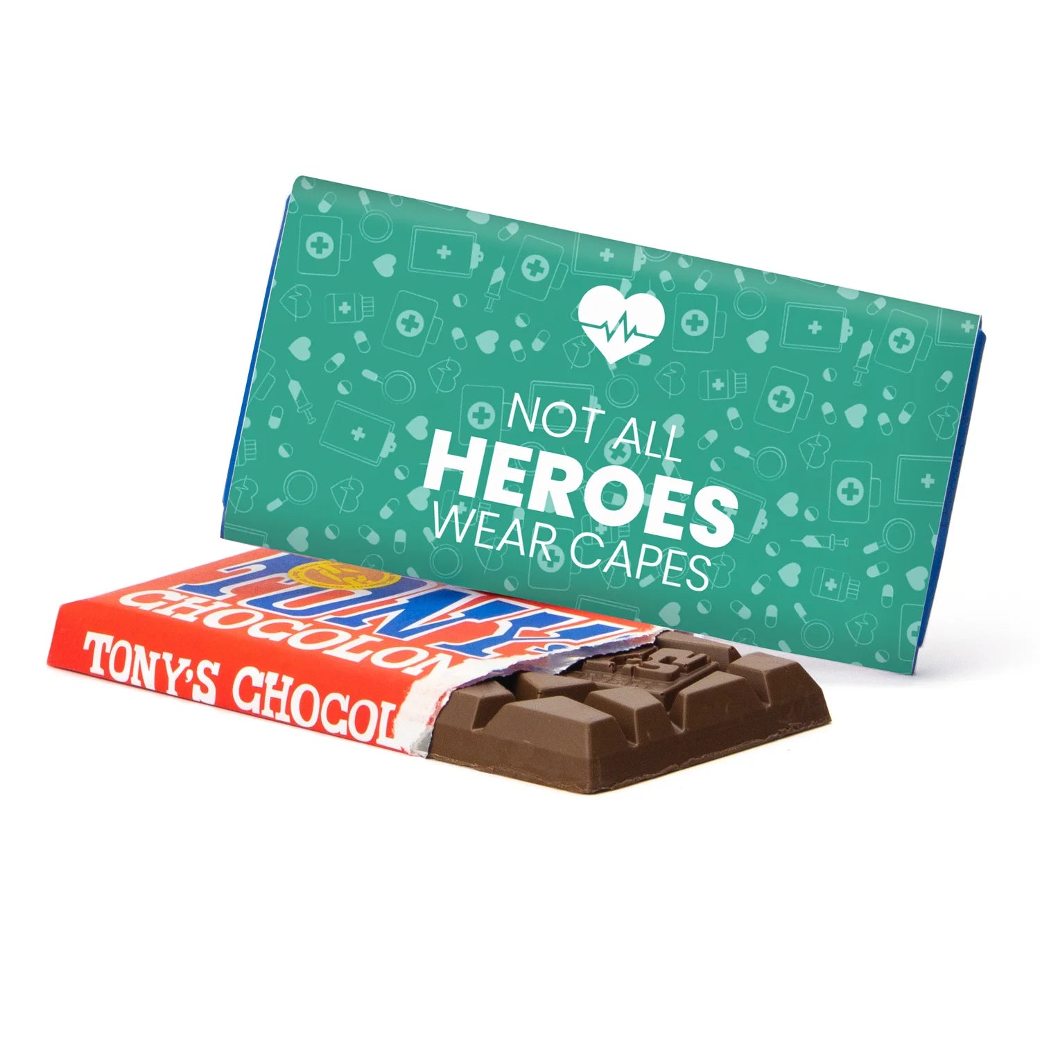 Tony's Chocolonely met eigen wikkel - Verpleging - Bedankjes.nl