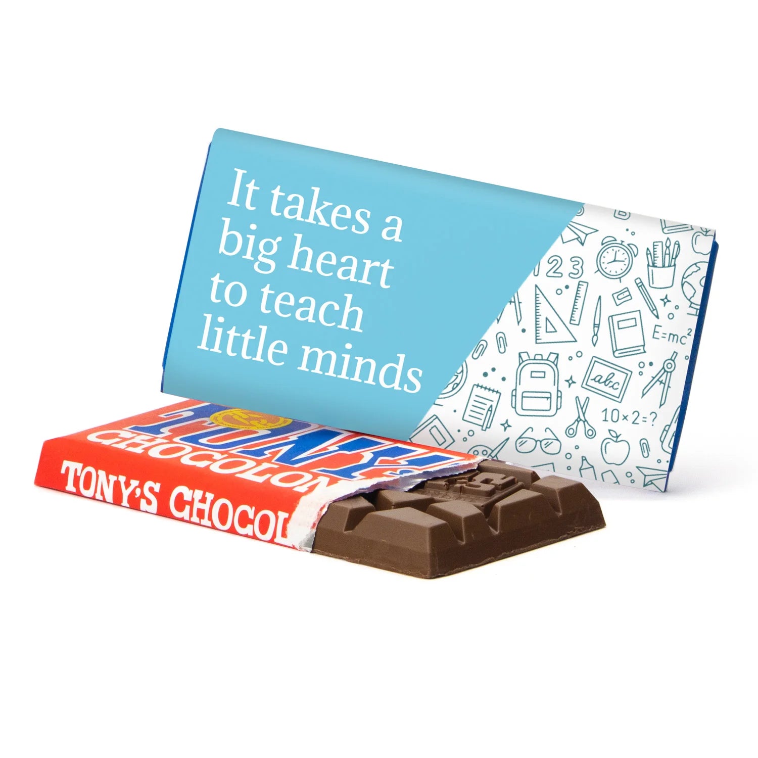 Tony's Chocolonely met eigen wikkel - Leraar - Bedankjes.nl
