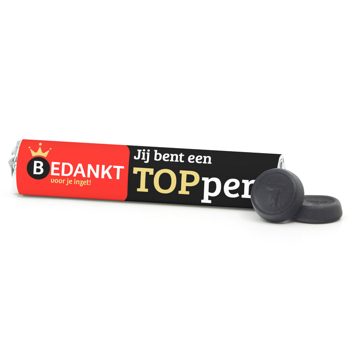 Jij bent TOP Drop met eigen etiket - Zakelijk Jij bent TOP Drop met eigen etiket - Zakelijk