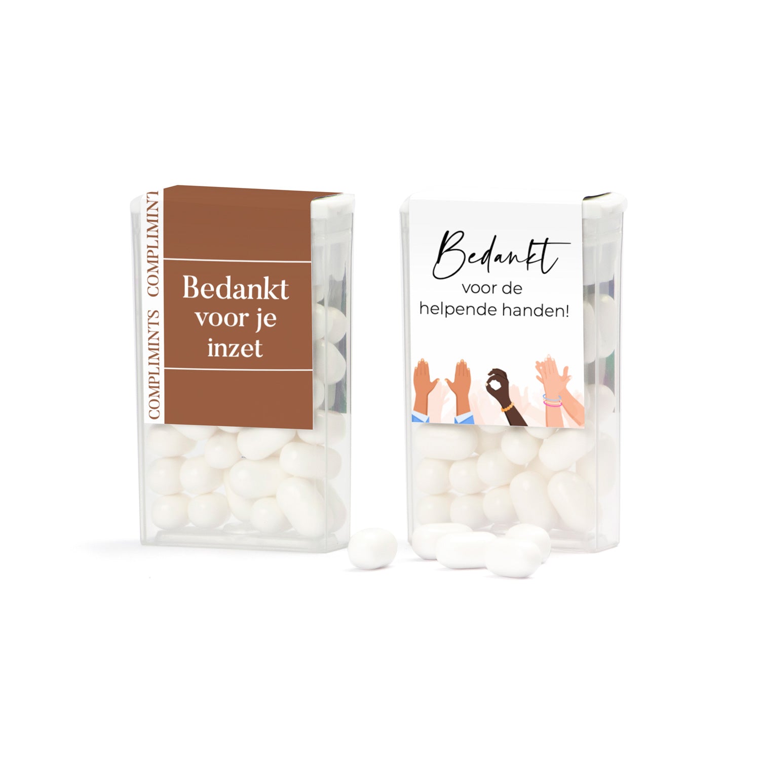 Tic Tac met eigen logo op etiket - Vrijwilliger - Bedankjes.nl