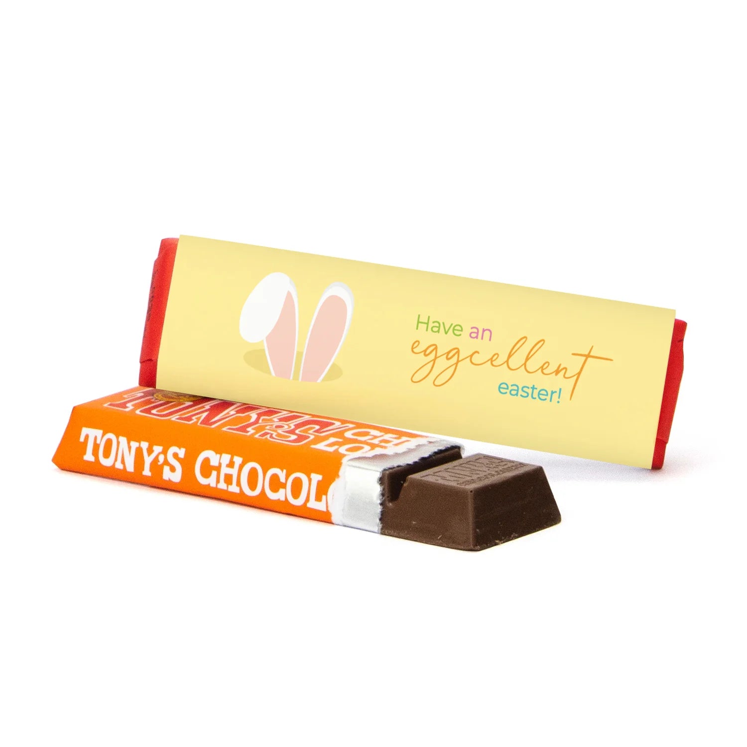 Tony Chocolonely 50 gram met eigen wikkel - Pasen - Bedankjes.nl