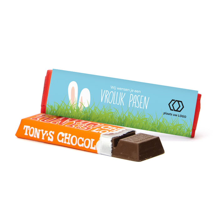 Tony Chocolonely 50 gram met eigen wikkel - Pasen Tony Chocolonely 50 gram met eigen wikkel - Pasen