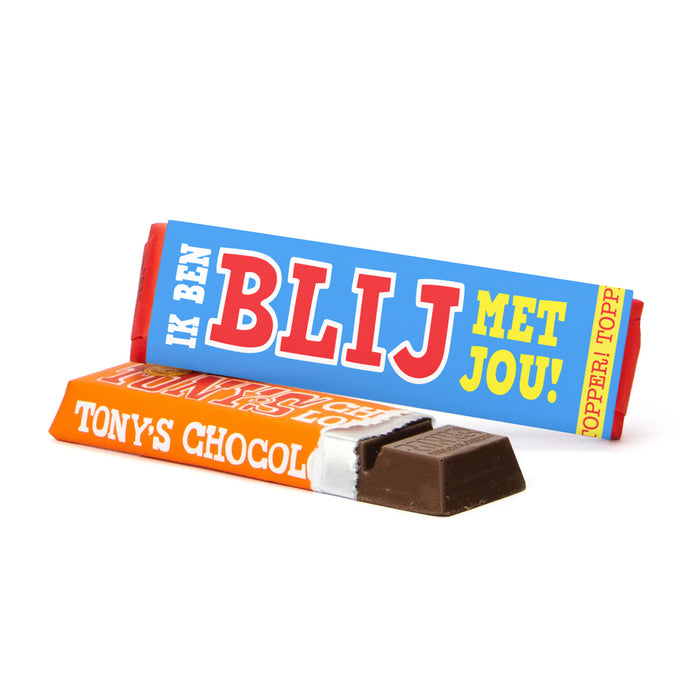 Tony Chocolonely 50 gram met eigen wikkel - Afscheid Collega's Tony Chocolonely 50 gram met eigen wikkel - Afscheid Collega's