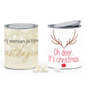 Verfblik met eigen wikkel - Kerst - Bedankjes.nl