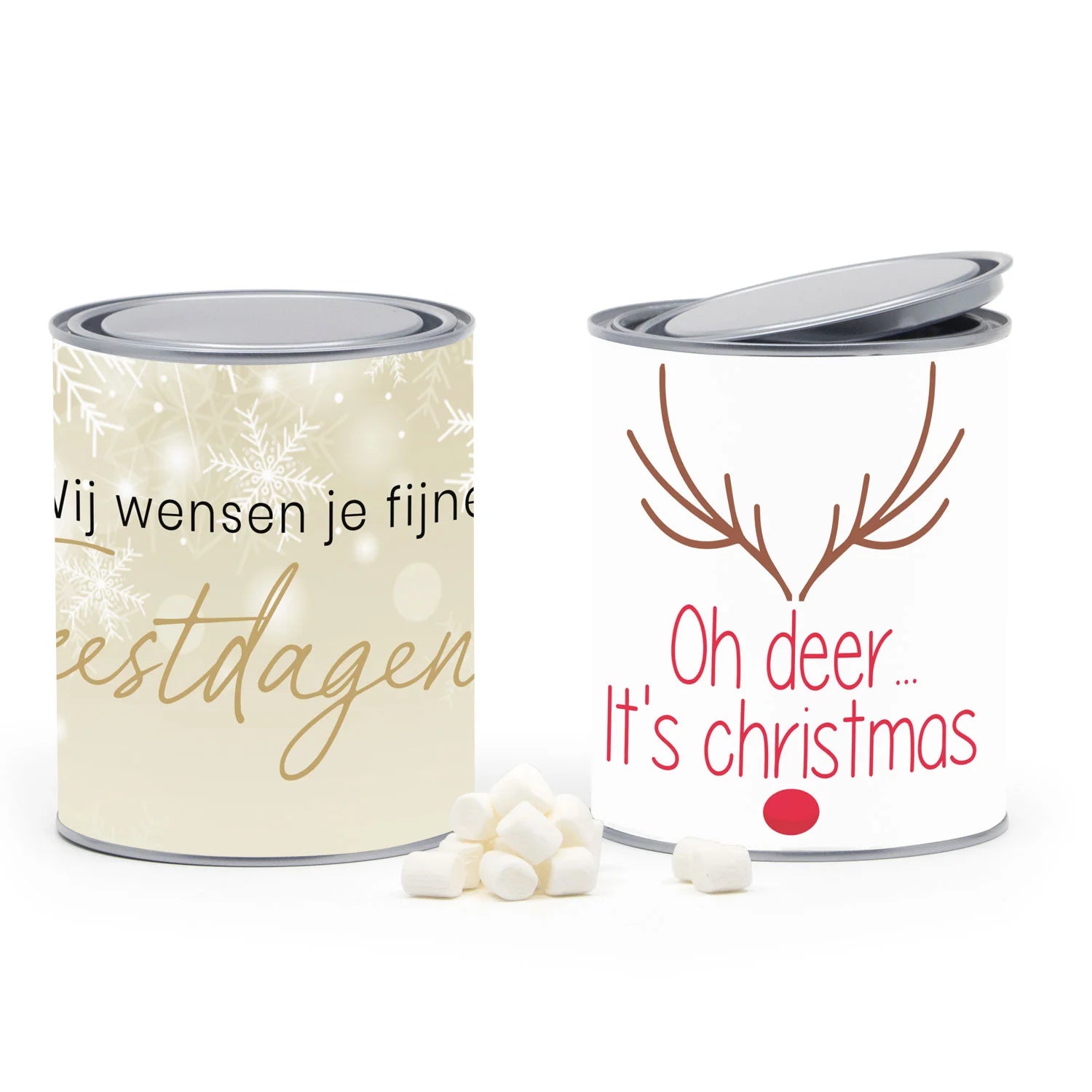 Verfblik met eigen wikkel - Kerst - Bedankjes.nl