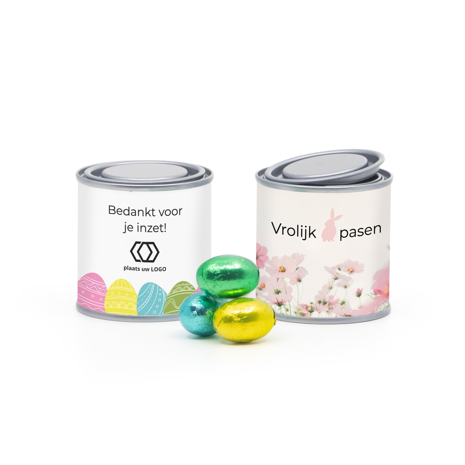 Verfblikje met paaseitjes - Pasen - Bedankjes.nl