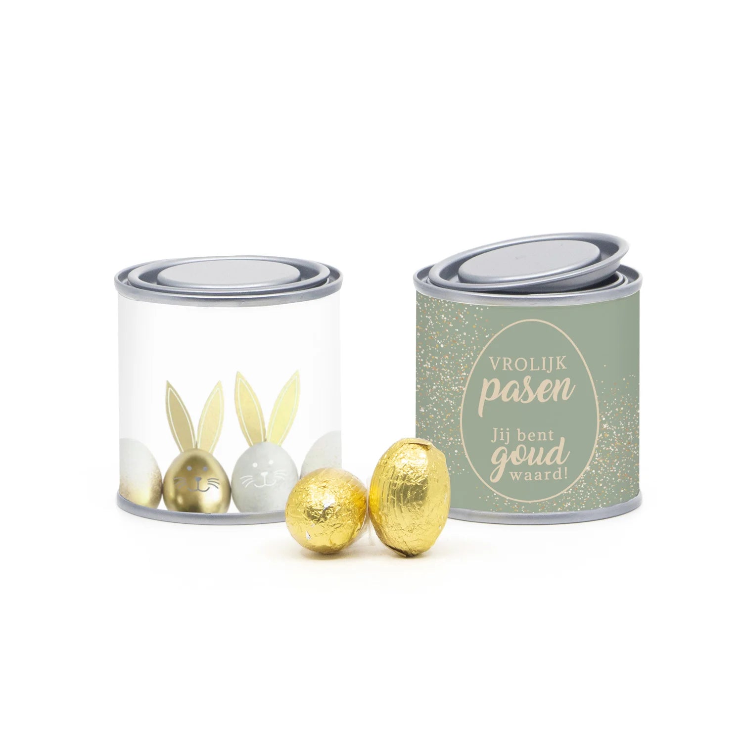 Verfblikje met paaseitjes - Pasen - Bedankjes.nl