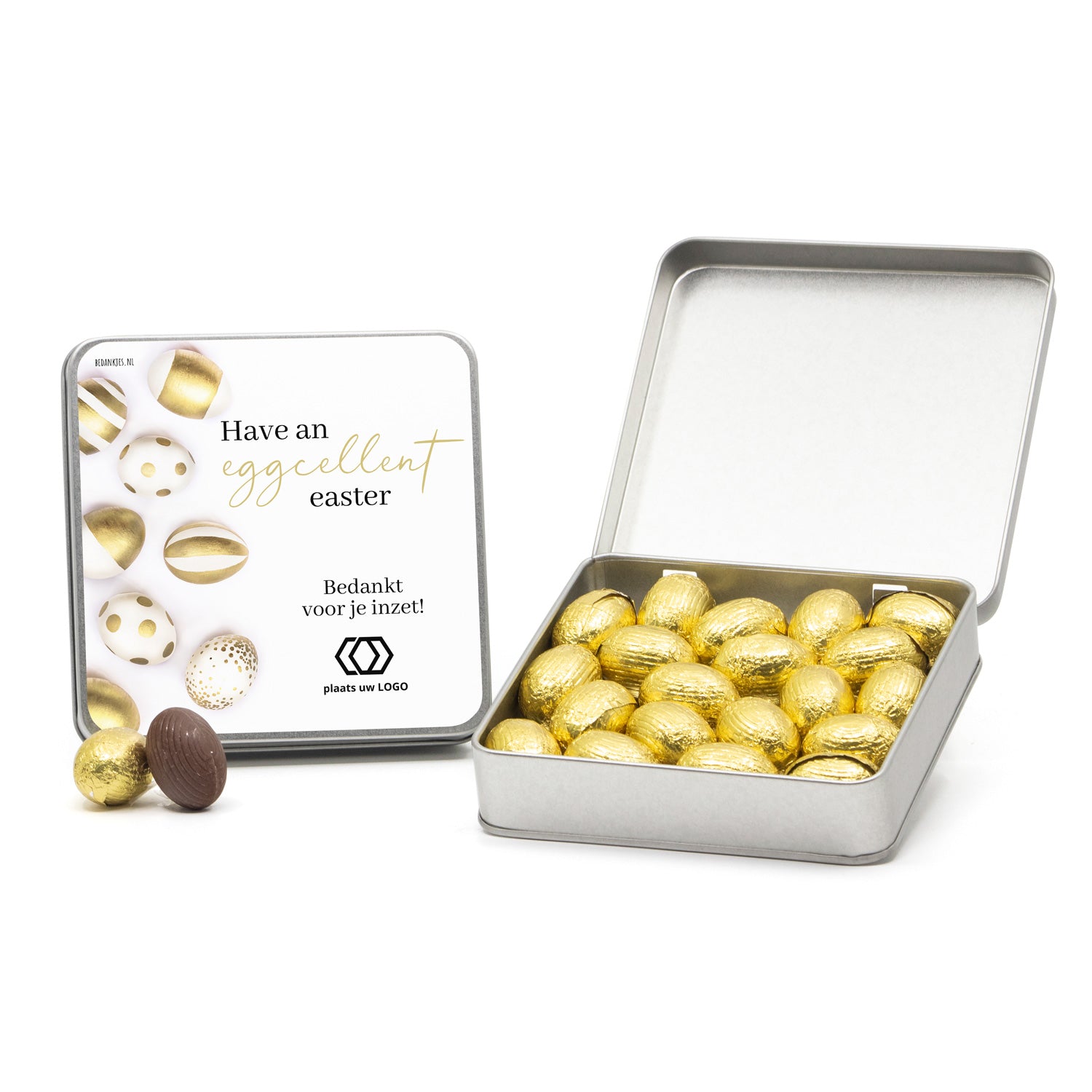 Blik van waardering met paaseitjes - Pasen - Bedankjes.nl