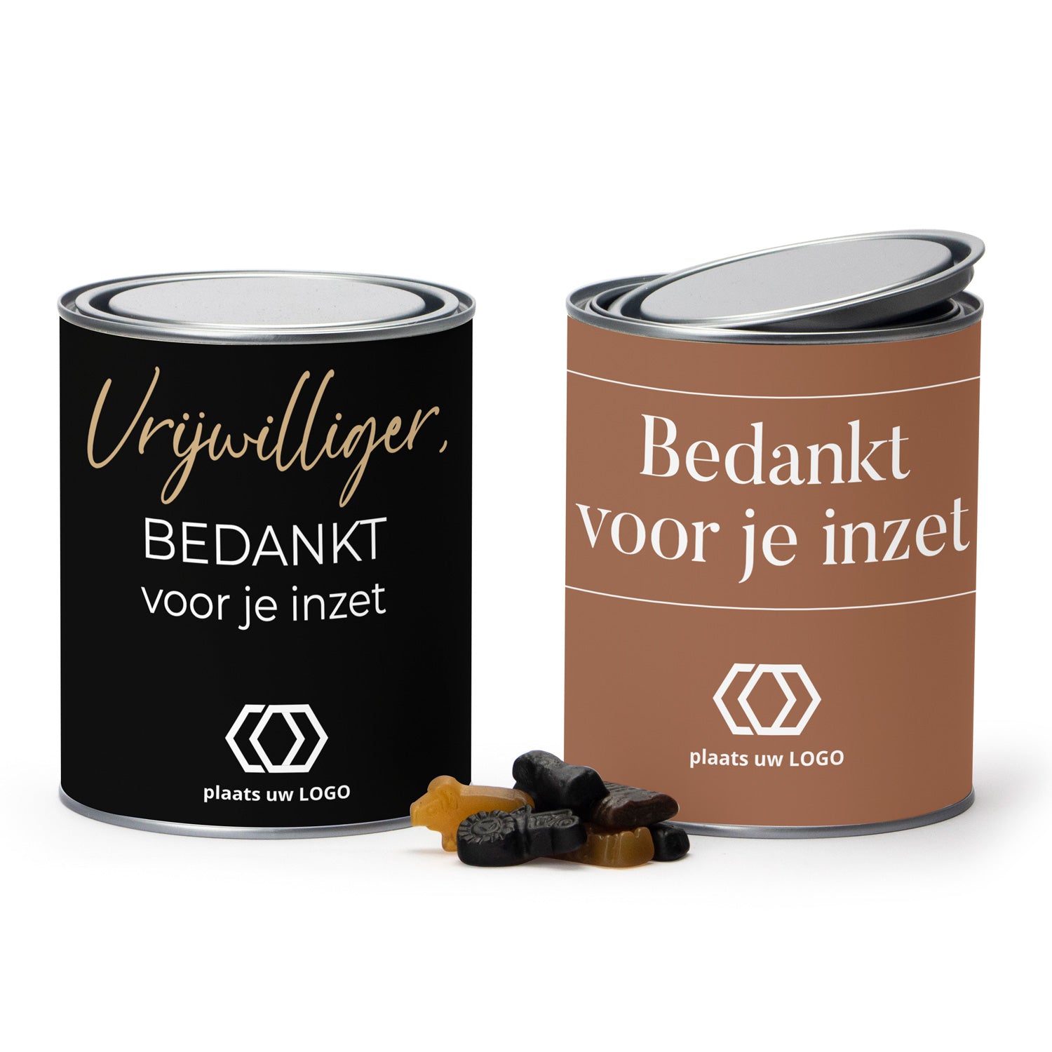 Verfblik met eigen wikkel - Vrijwilliger - Bedankjes.nl
