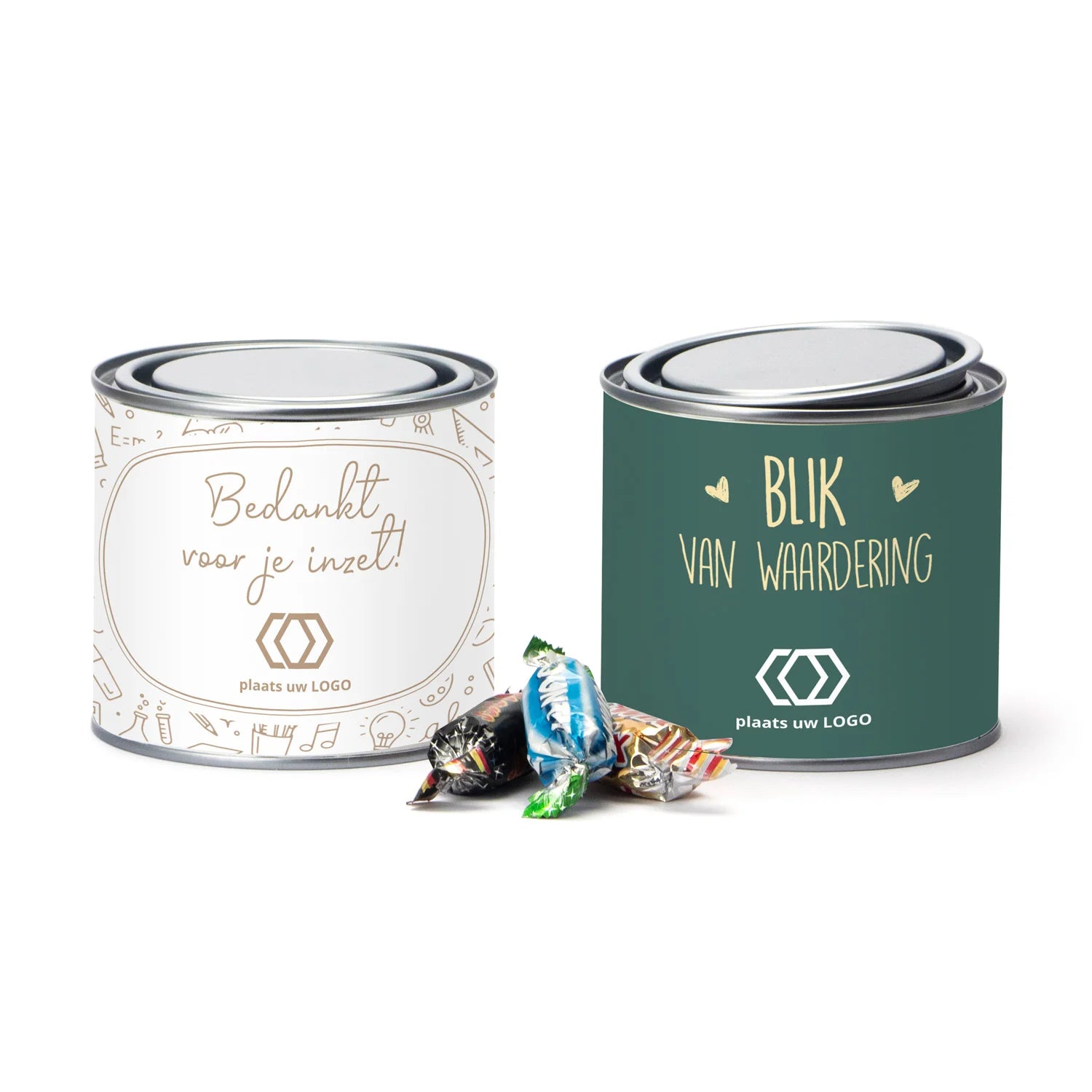 Verfblik medium met eigen wikkel - Leraar - Bedankjes.nl