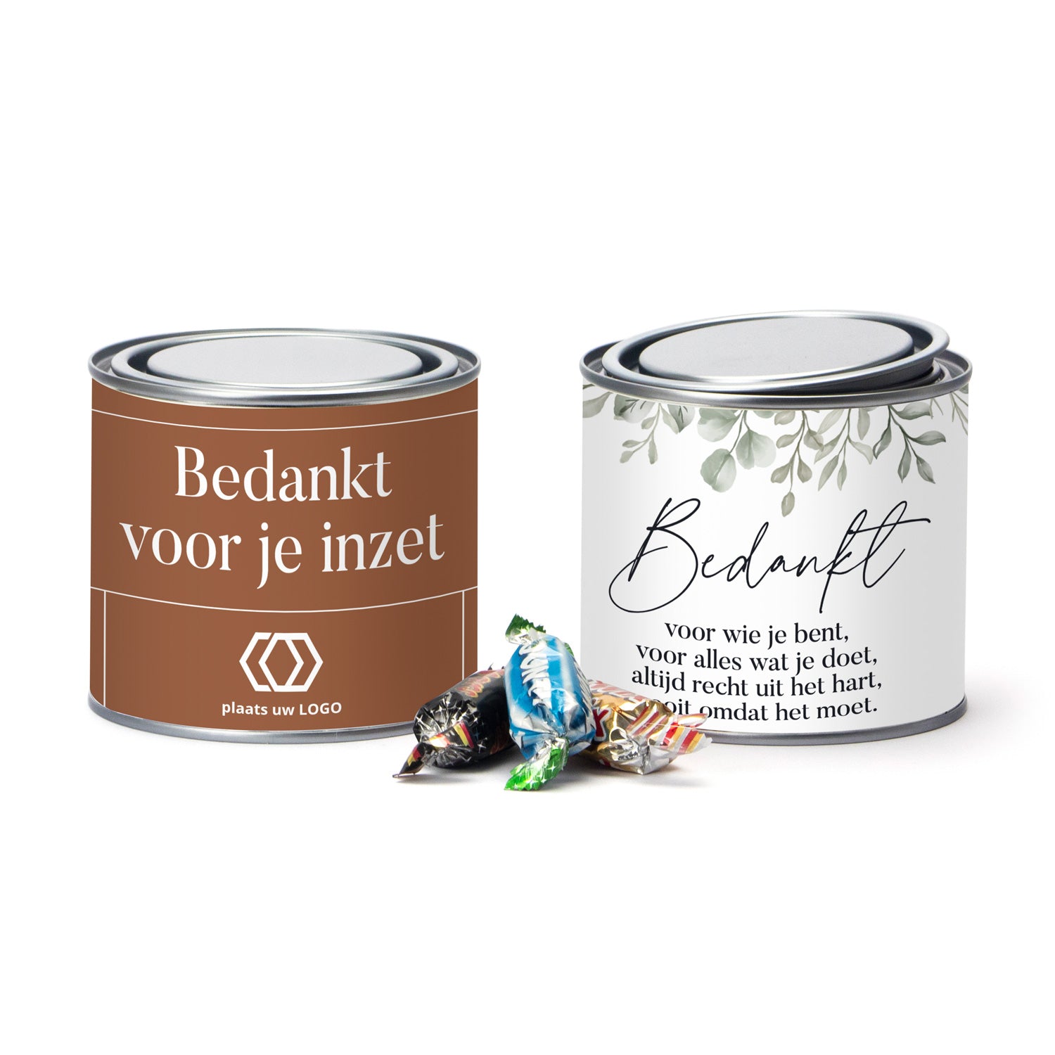 Medium Verfblik met eigen wikkel - Vrijwilliger - Bedankjes.nl