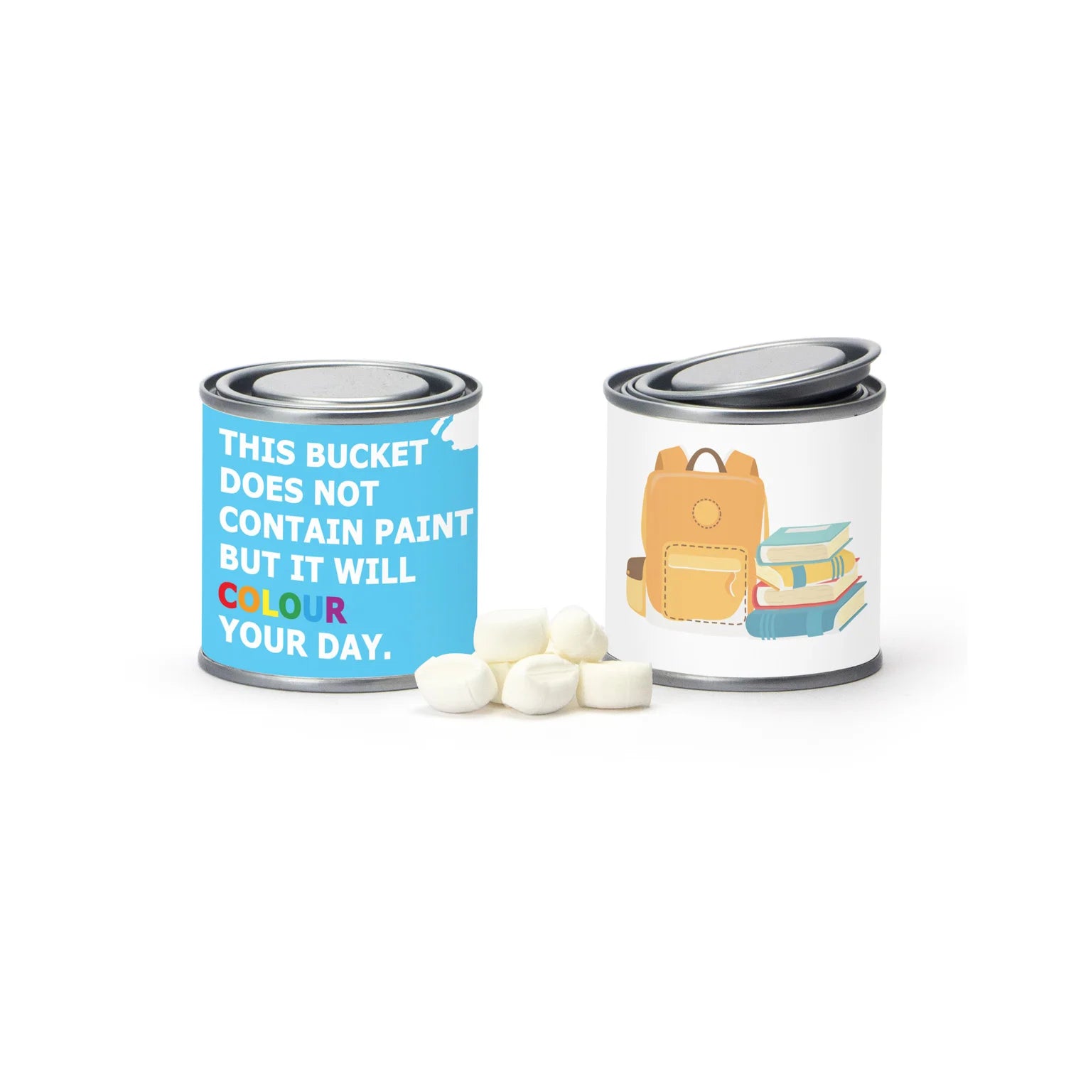 Verfblikje met snoepjes - Leraar - Bedankjes.nl