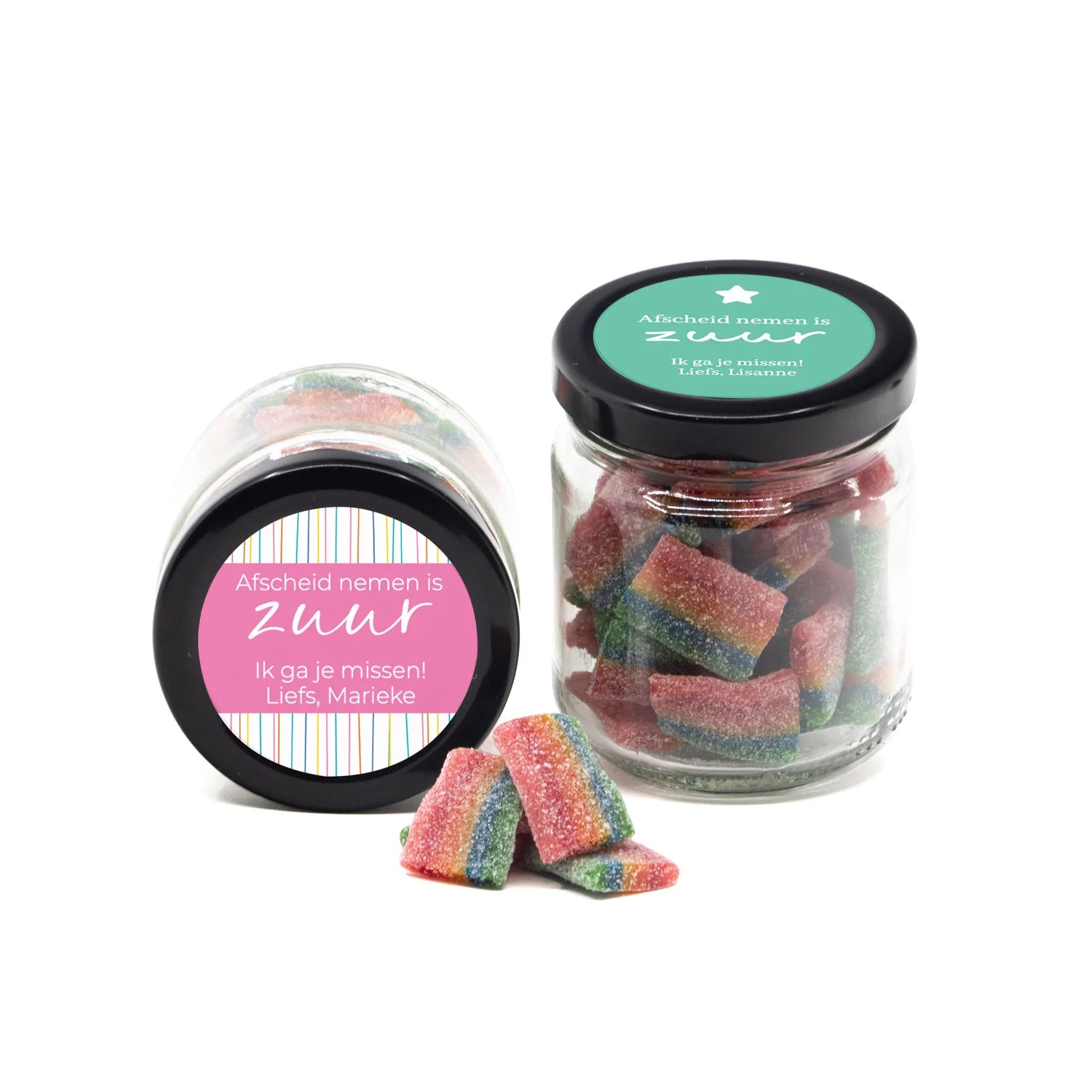 Afscheid nemen van je matties is zuur - Afscheid collega - Bedankjes.nl