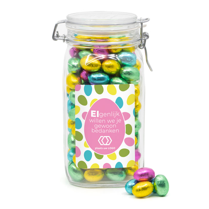 Persoonlijke weckpot met eigen etiket - Pasen Persoonlijke weckpot met eigen etiket - Pasen