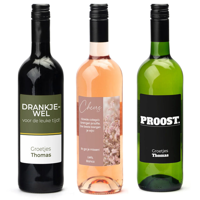 Fles wijn met persoonlijk etiket - Collega Fles wijn met persoonlijk etiket - Collega