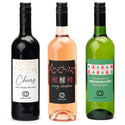 Fles wijn met eigen logo op etiket - Kerst - Bedankjes.nl