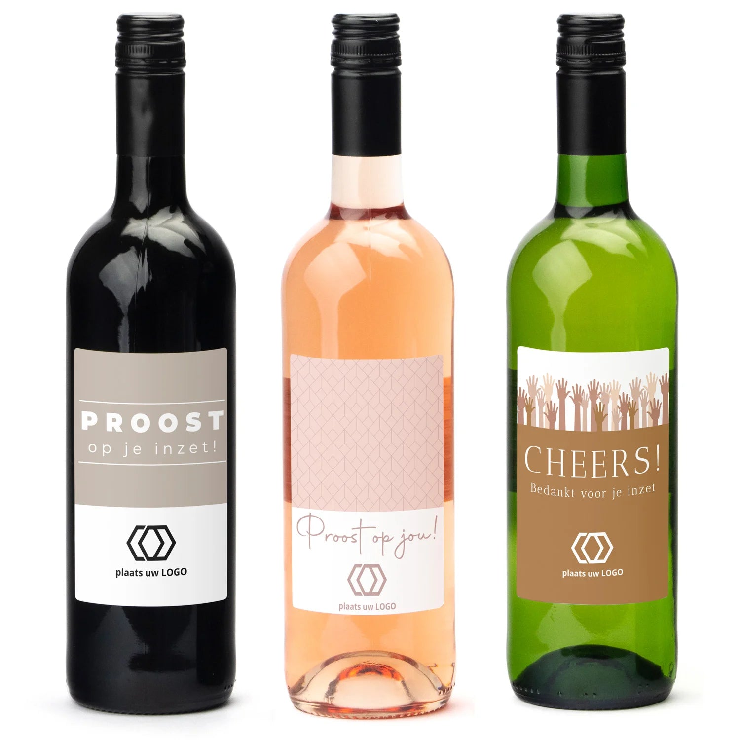 Fles wijn met eigen logo op etiket - Zakelijk - Bedankjes.nl