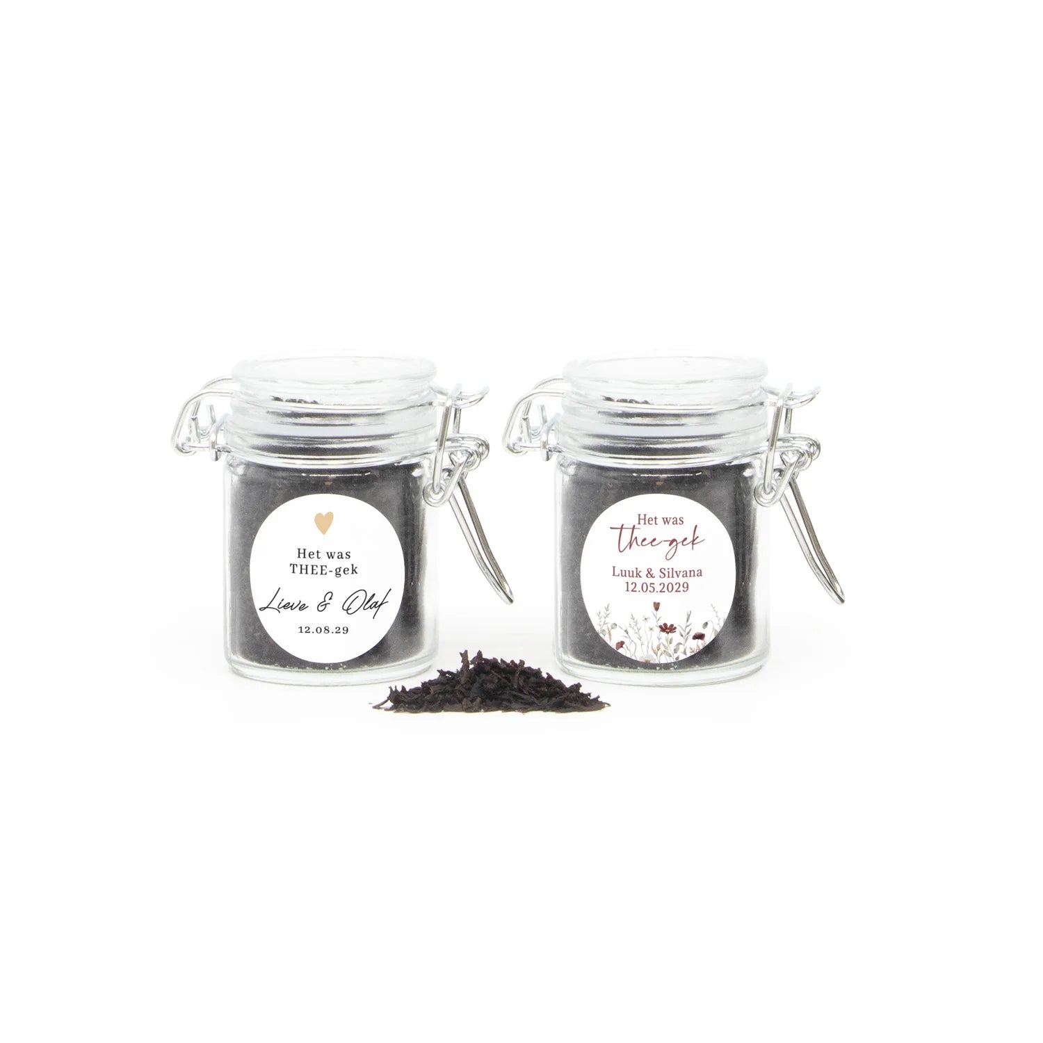 Thee in mini weckpotje - Trouwen - Bedankjes.nl