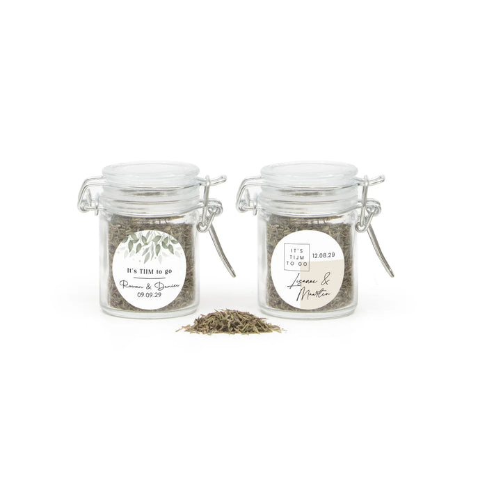 Tijm to go in mini weckpotje - Trouwen Tijm to go in mini weckpotje - Trouwen