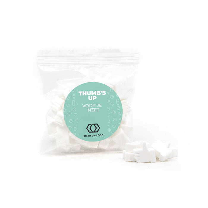 Zakje mint duimpjes - Dag van de Verpleging Zakje mint duimpjes - Dag van de Verpleging