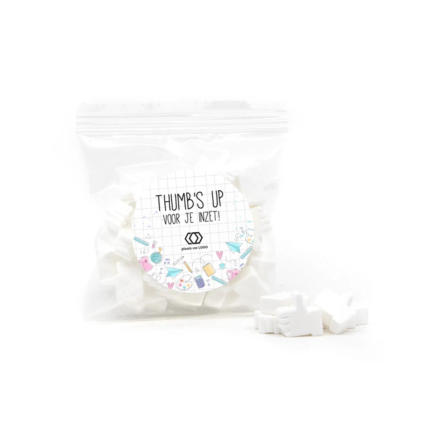 Zakje mint duimpjes - Dag van de Leraar - Bedankjes.nl