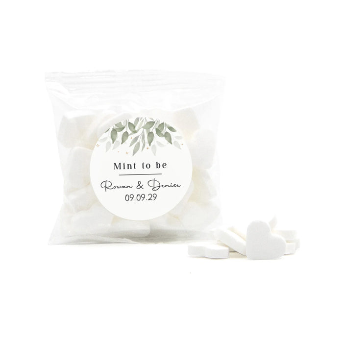 Zakje minthartjes - Trouwen Zakje minthartjes - Trouwen