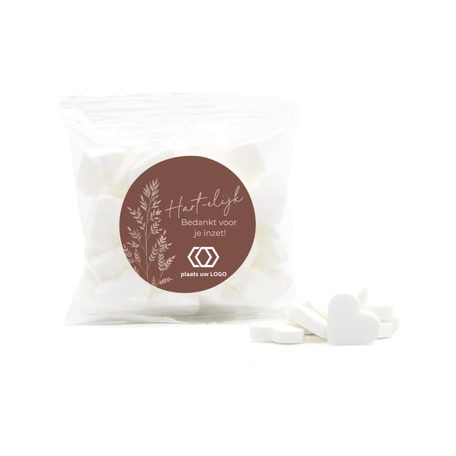 Zakje minthartjes - Zakelijk - Bedankjes.nl