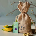 Jutezak met paaseitjes en eigen kaartje - Pasen - Bedankjes.nl