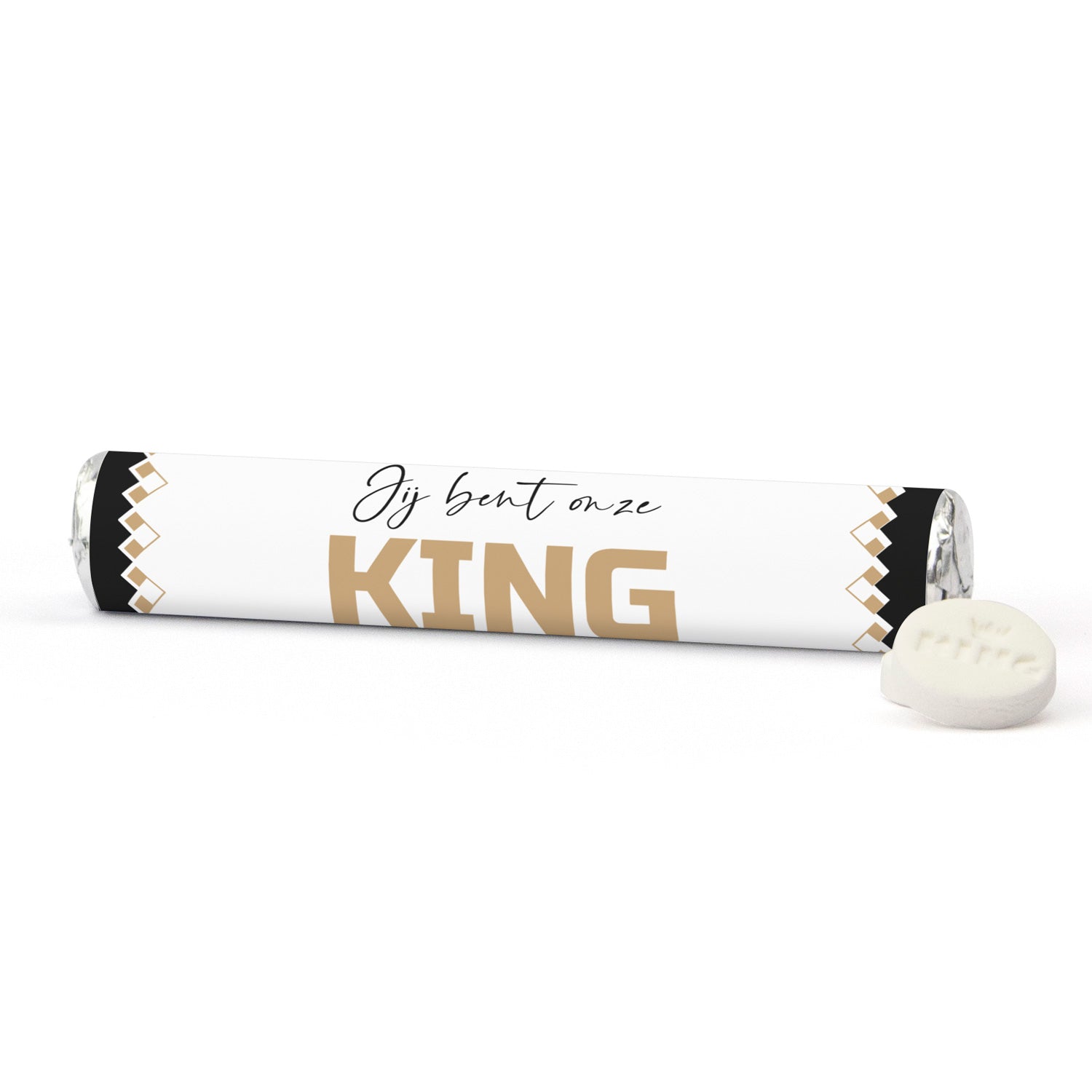 KING pepermunt rol met logo - Vrijwilliger - Bedankjes.nl