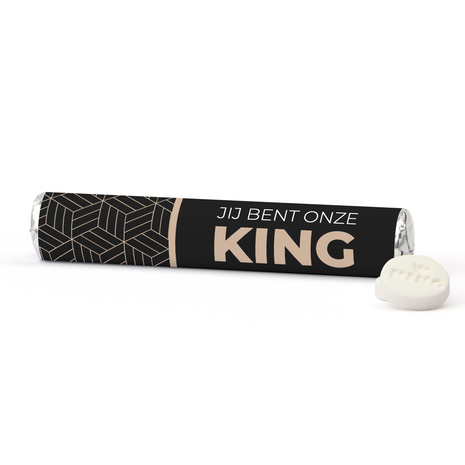 KING pepermunt rol met logo - Vrijwilliger - Bedankjes.nl
