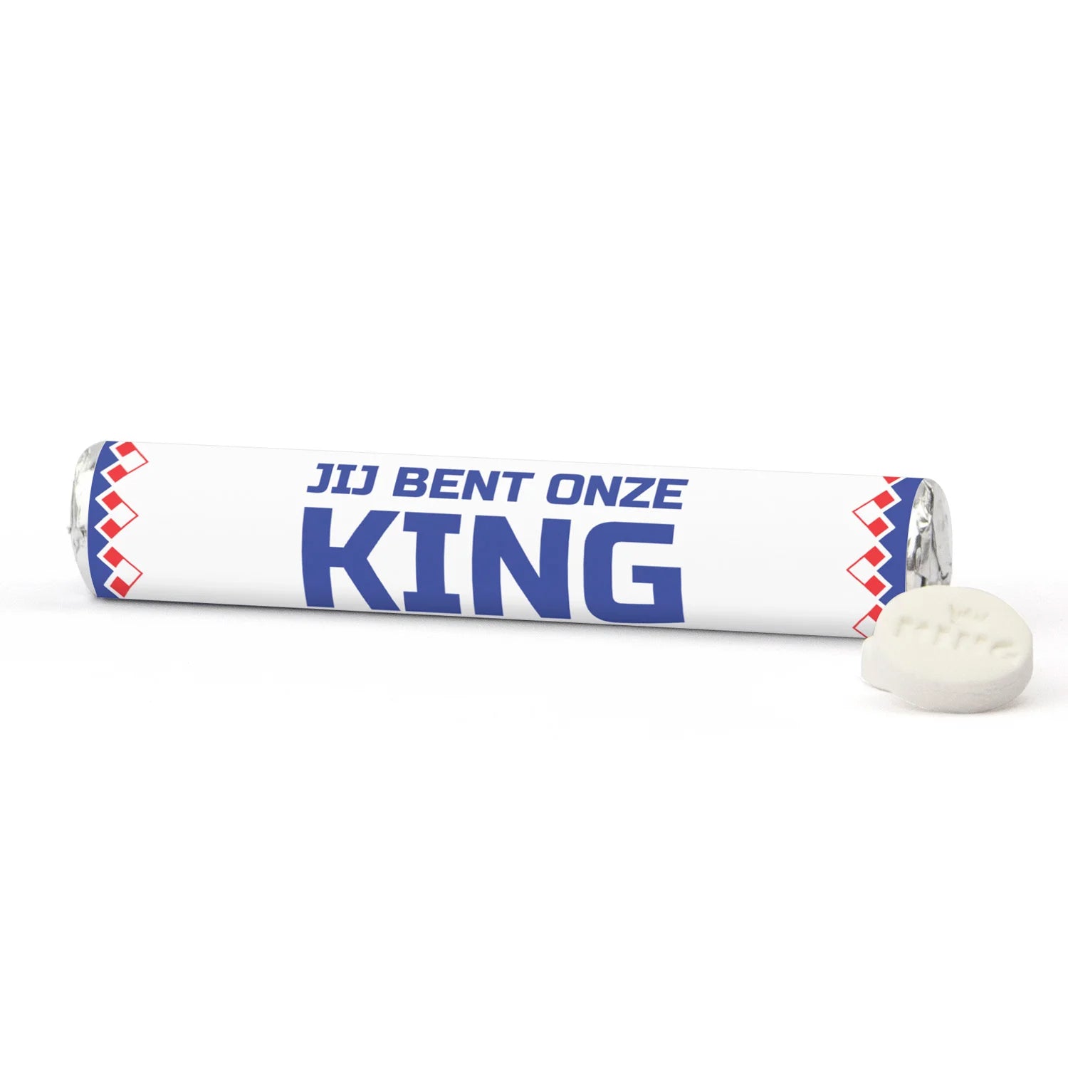 KING pepermunt rol met logo - Vrijwilliger - Bedankjes.nl