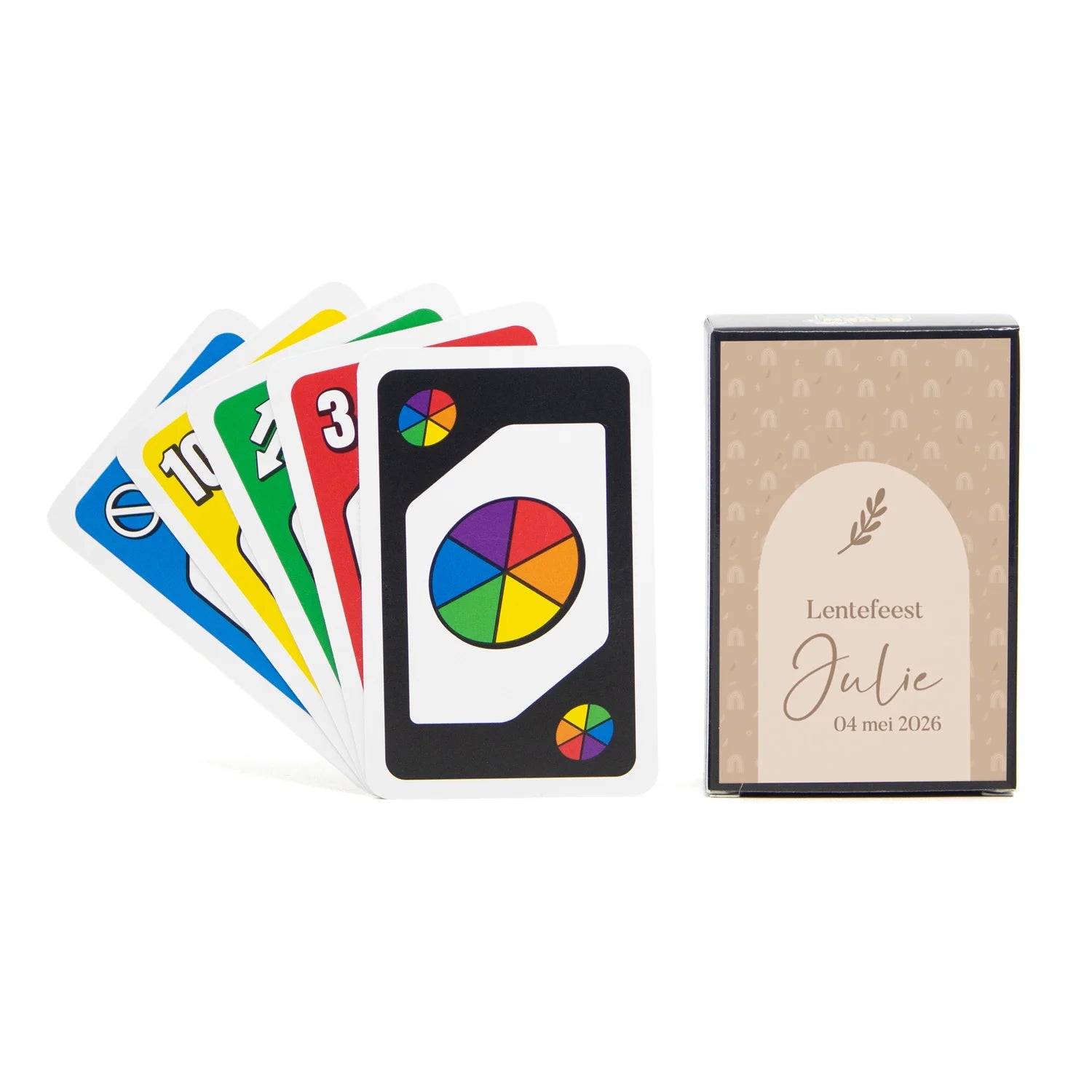 Seven to zero kaartspel met etiket - Communie meisjes - Bedankjes.nl