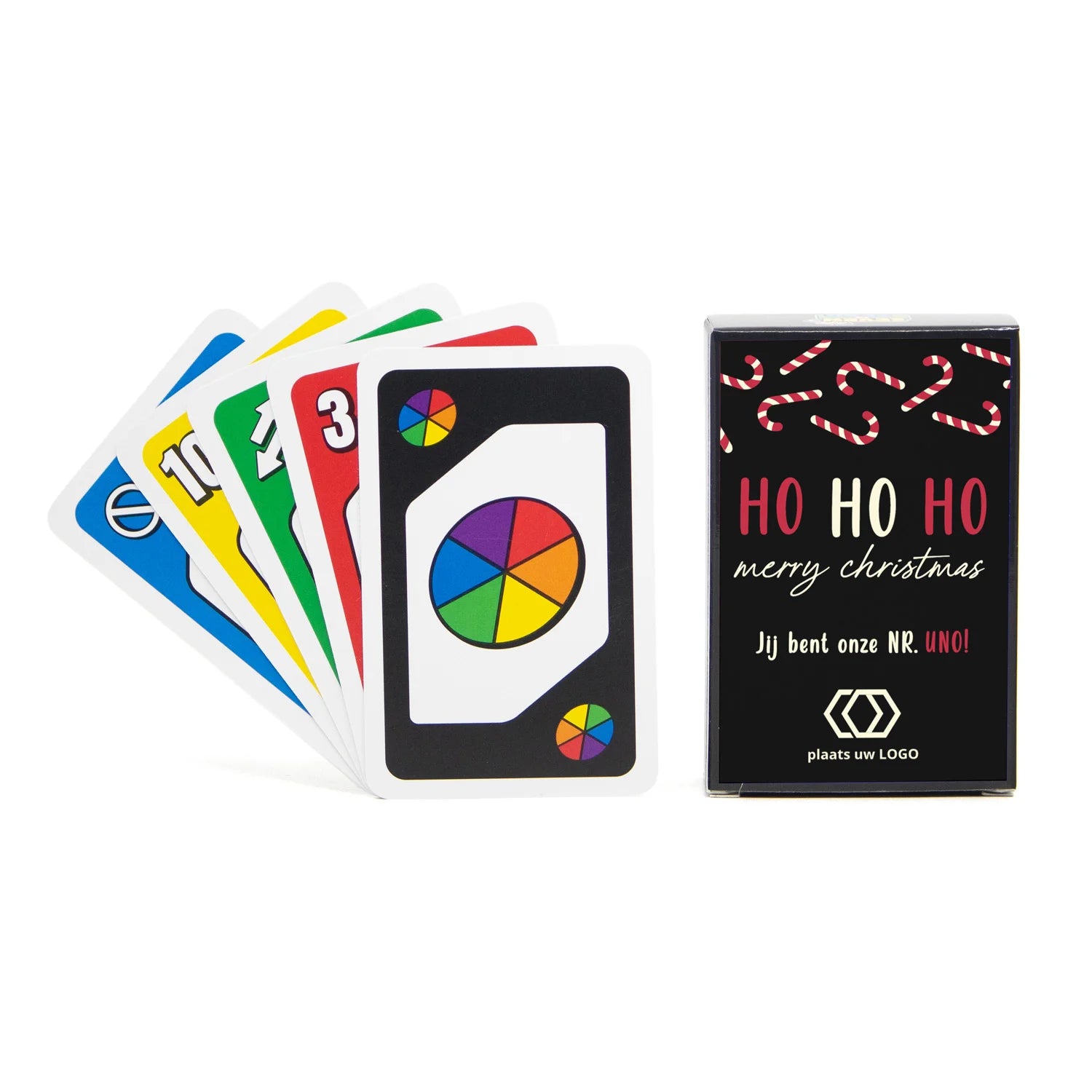 Seven to Zero kaartspel met etiket - Kerst - Bedankjes.nl