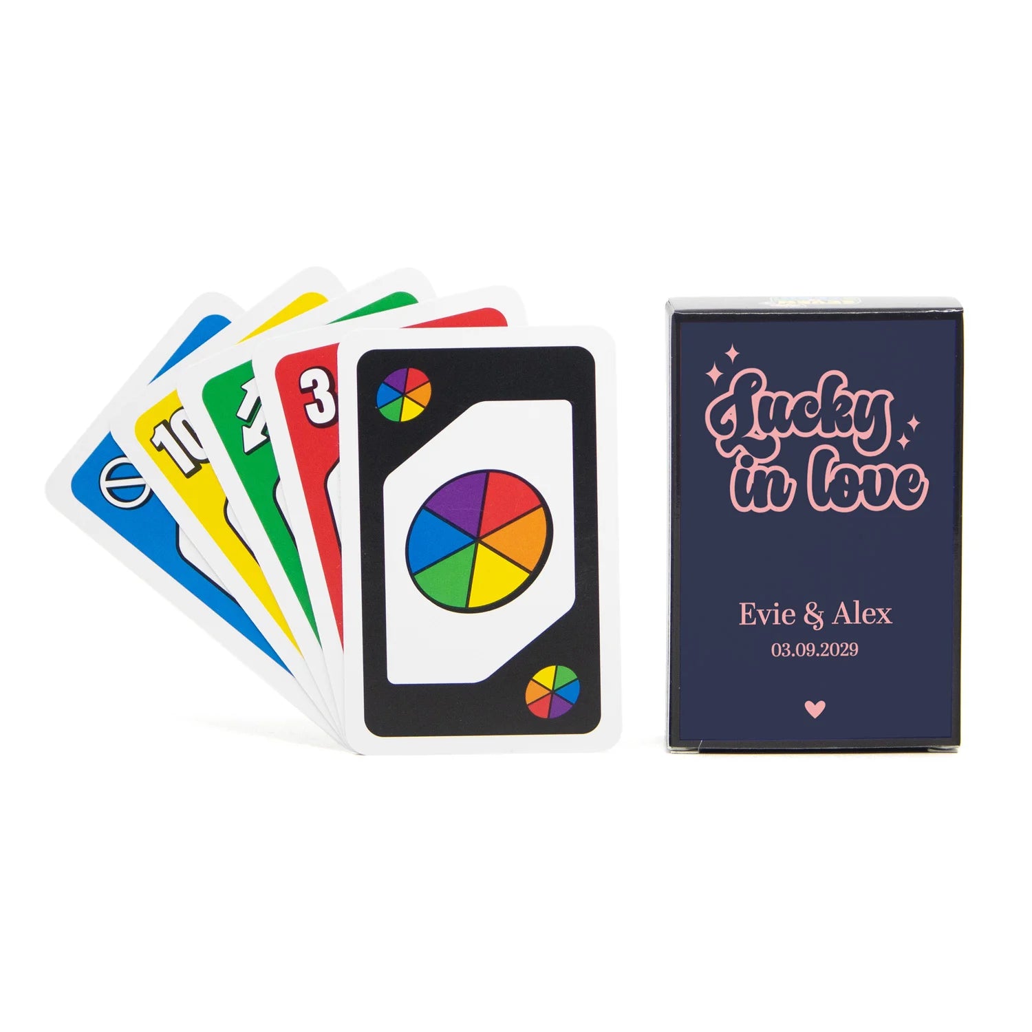 Seven to Zero kaartspel met etiket - Trouwen - Bedankjes.nl