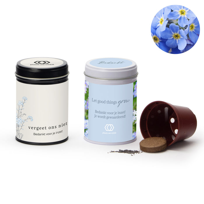 Vergeet mij nietjes met eigen wikkel - Zakelijk Vergeet mij nietjes met eigen wikkel - Zakelijk